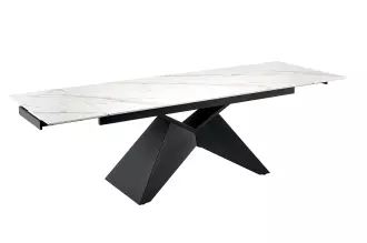 Rozkládací jídelní stůl DIAMOND WHITE 180-260 CM keramika