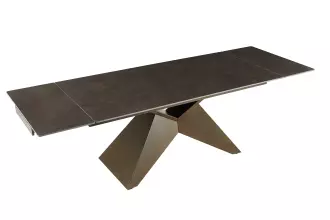 Rozkládací jídelní stůl DIAMOND RUST BRONZE 180-260 CM keramika